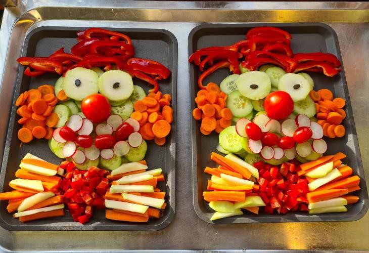 lustige Clownsgesichter